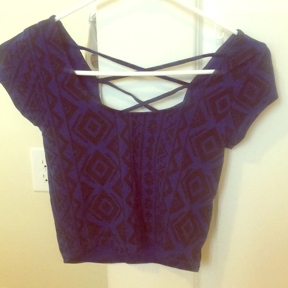 Aztec crop top